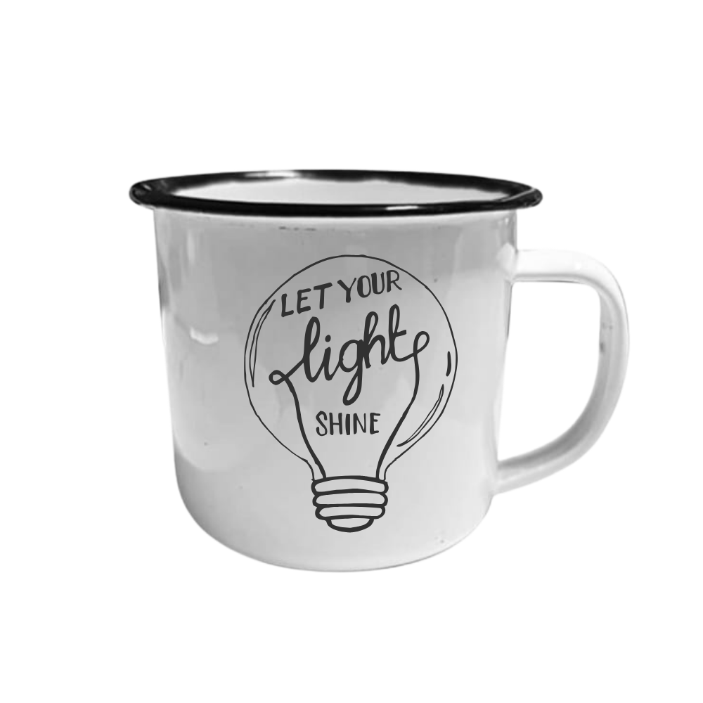 Enamel Mug With Black Ring - Yoli Creations - Topsite SA Enamel Mug With Black Ring - Yoli Creations - Topsite SA