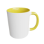 11oz Yellow Ceramic Two Tone Mug - Yoli Creations